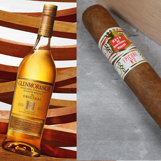 Harmonização do Charuto Epicure No. 2 com o WHisky Glenmorangie