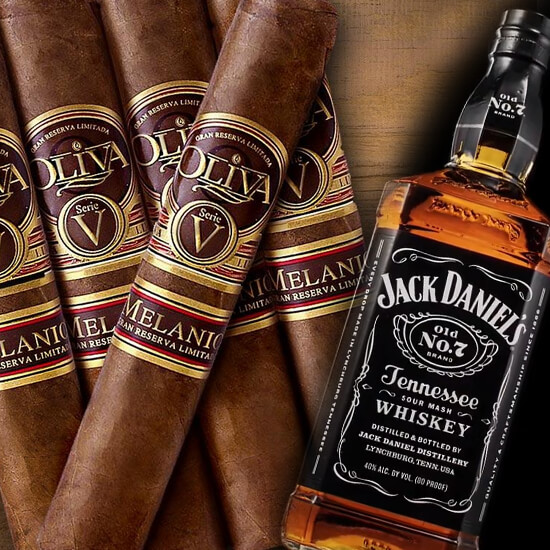 Charuto Oliva Melanio Robusto com Jack Daniel´s